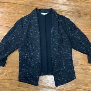 Heathered black blazer